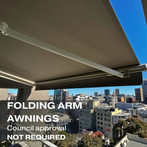 Blog post: folding arm awnings council approval not required