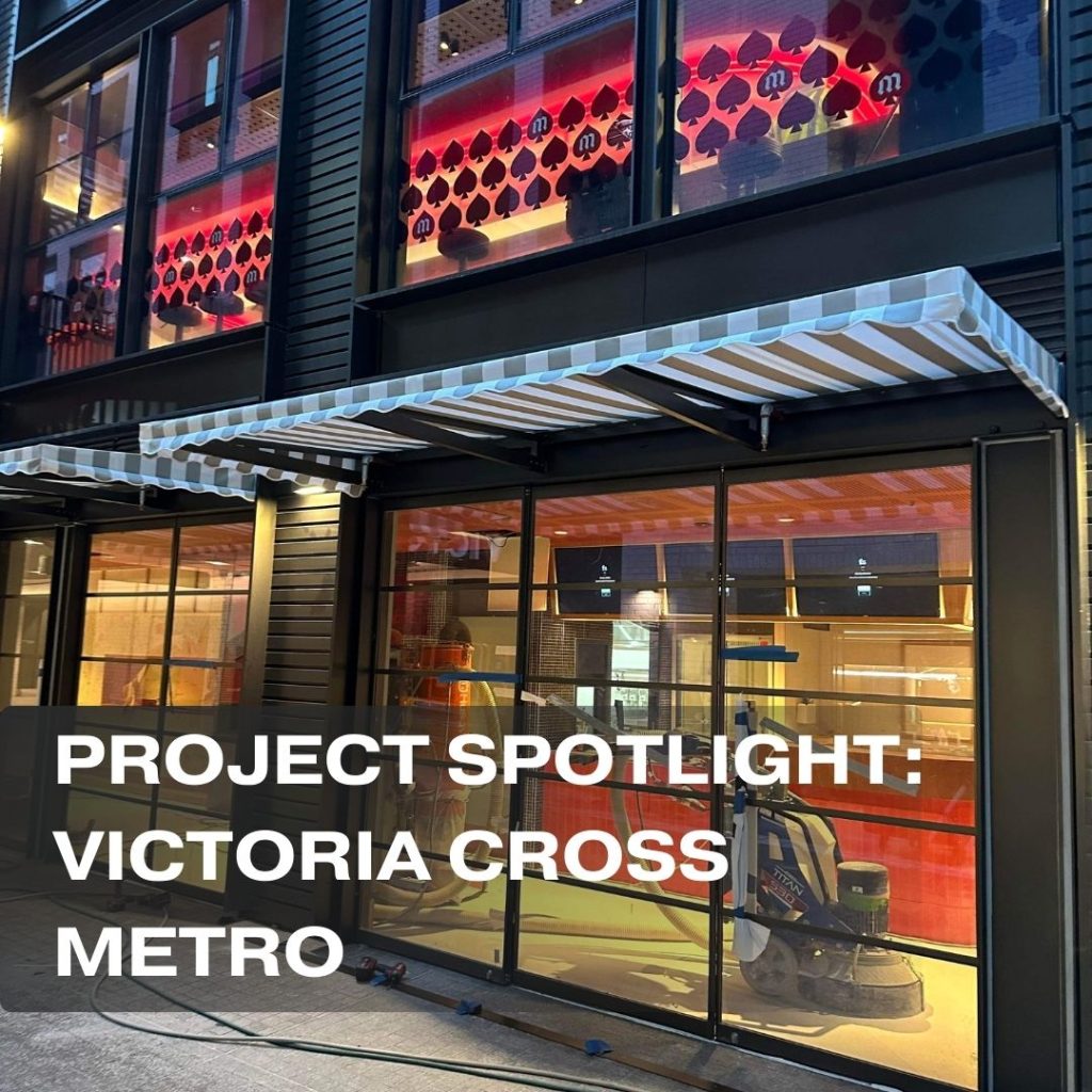 Oroject spotlight: Outdoor Blinds and Awnings for Victoria Cross Metro