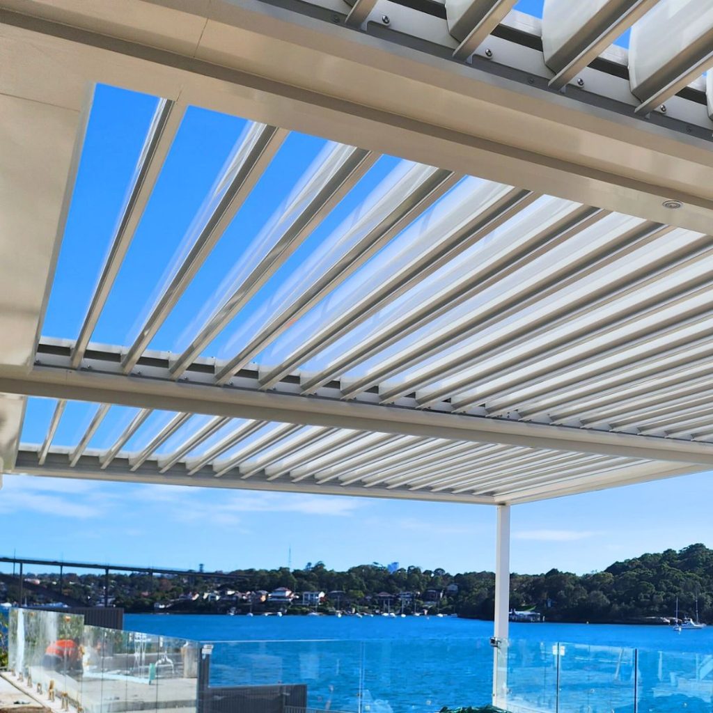 Med Twist Tilting Opening Louvre Roof from Outdoor Blinds and Awnings (OBA)
