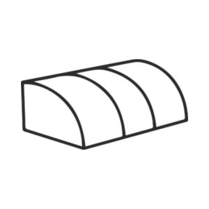 Convex or Bullnose Canopy Awning from Outdoor Blinds and Awnings (OBA)