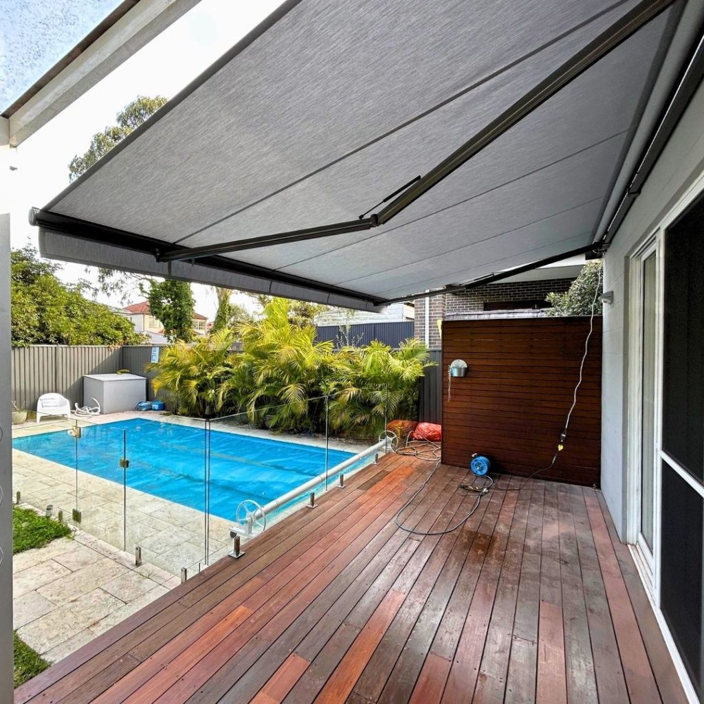 Aria Folding Arm Awning by Outdoor Blinds and Awnings (OBA)