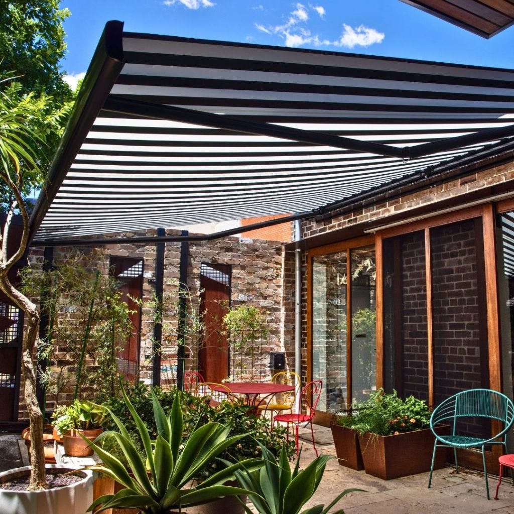 Cubebox Folding Arm Awning by Outdoor Blinds and Awnings (OBA) 5