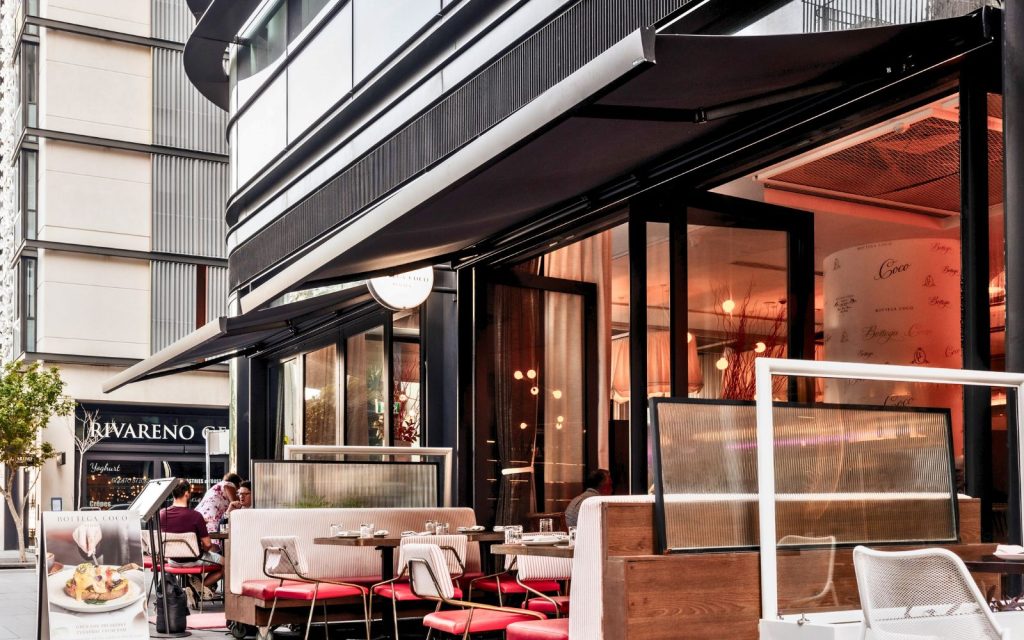 Cubebox Folding Arm Awning by Outdoor Blinds and Awnings (OBA)
