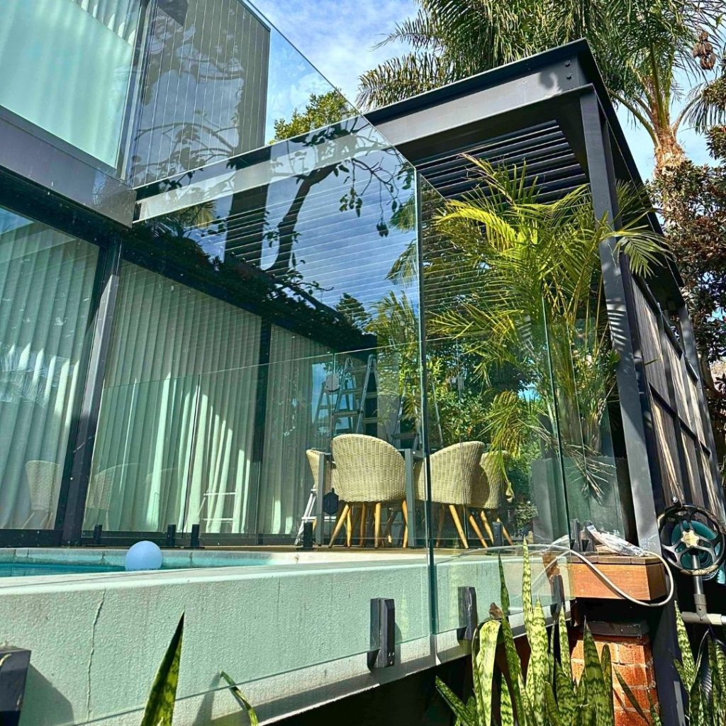 Med Twist Opening Louvre Roof By Outdoor Blinds and Awnings (OBA)