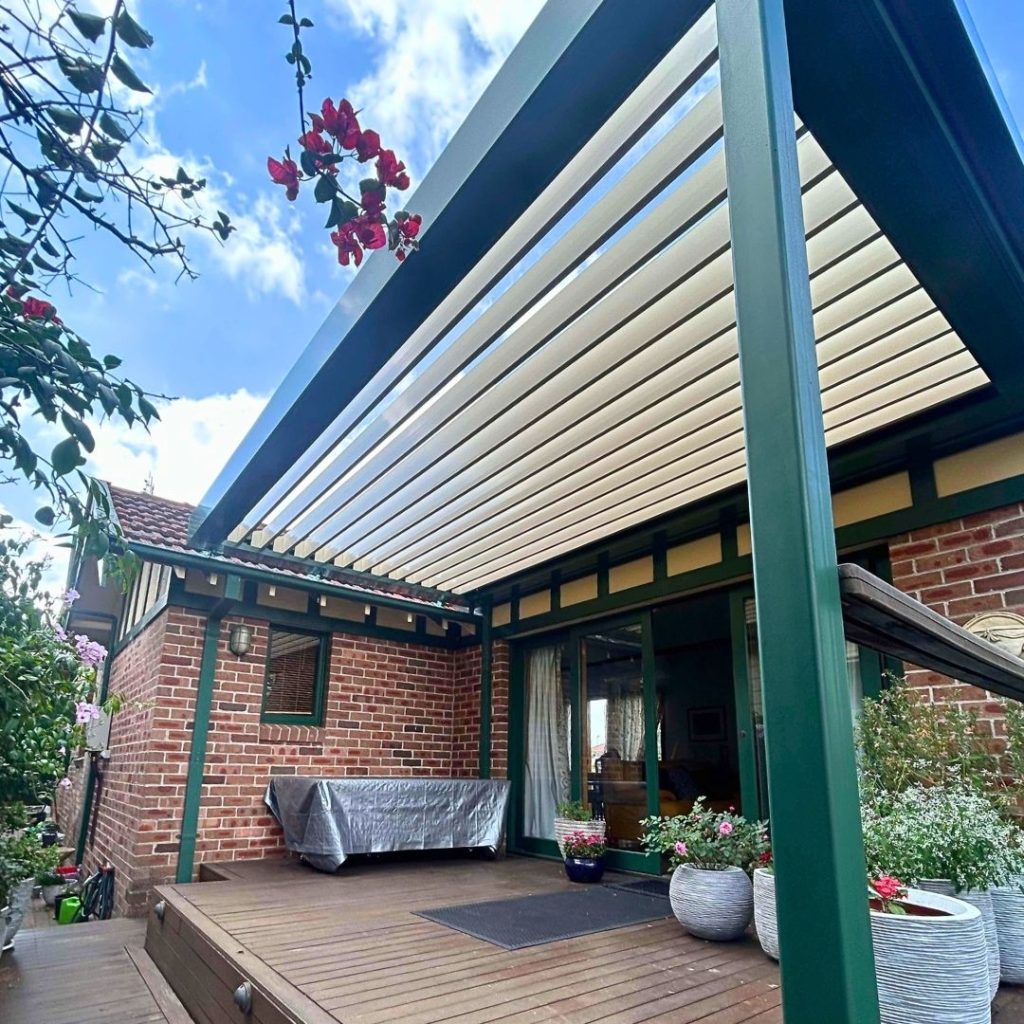 Med Twist Opening Louvre Roof By Outdoor Blinds and Awnings (OBA) 10
