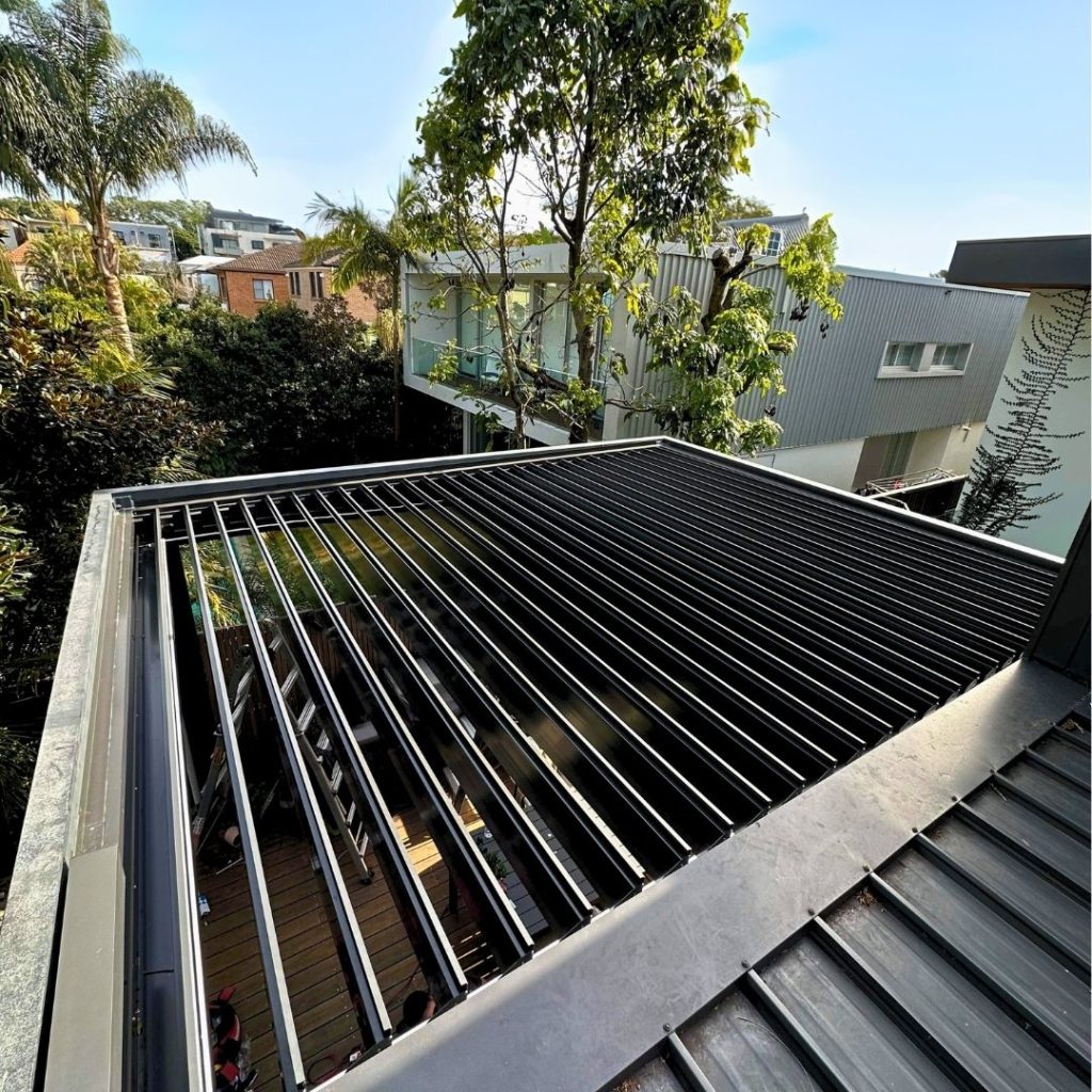 Med Twist Opening Louvre Roof By Outdoor Blinds and Awnings (OBA)
