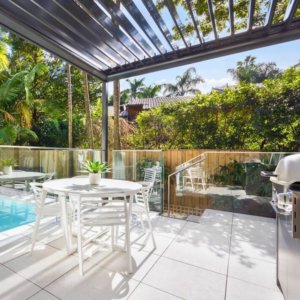 Med Twist Opening Louvre Roof By Outdoor Blinds and Awnings (OBA)
