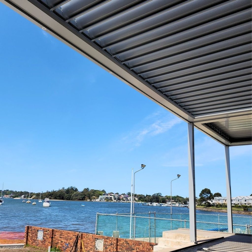 Med Twist Opening Louvre Roof By Outdoor Blinds and Awnings (OBA)