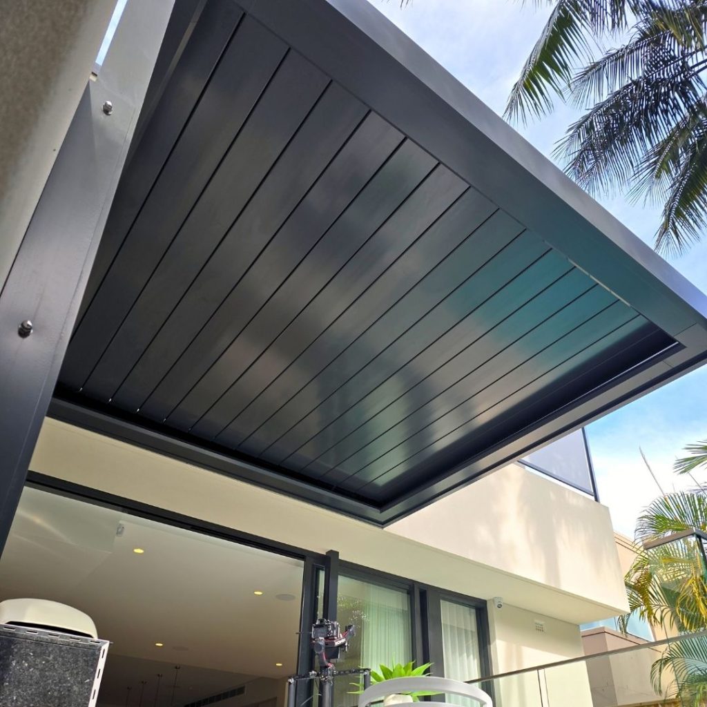 Med Twist Opening Louvre Roof By Outdoor Blinds and Awnings (OBA) 10
