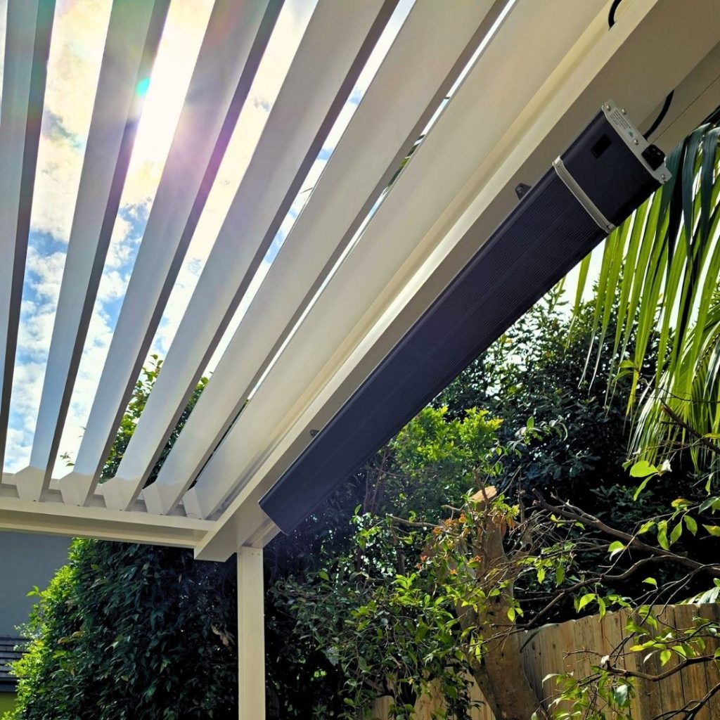 Med Twist Opening Louvre Roof By Outdoor Blinds and Awnings (OBA)