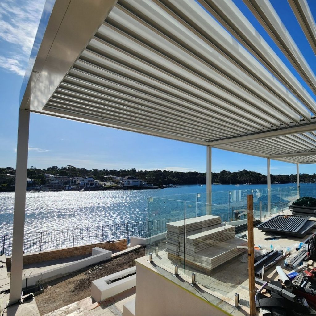 Med Twist Opening Louvre Roof By Outdoor Blinds and Awnings (OBA)