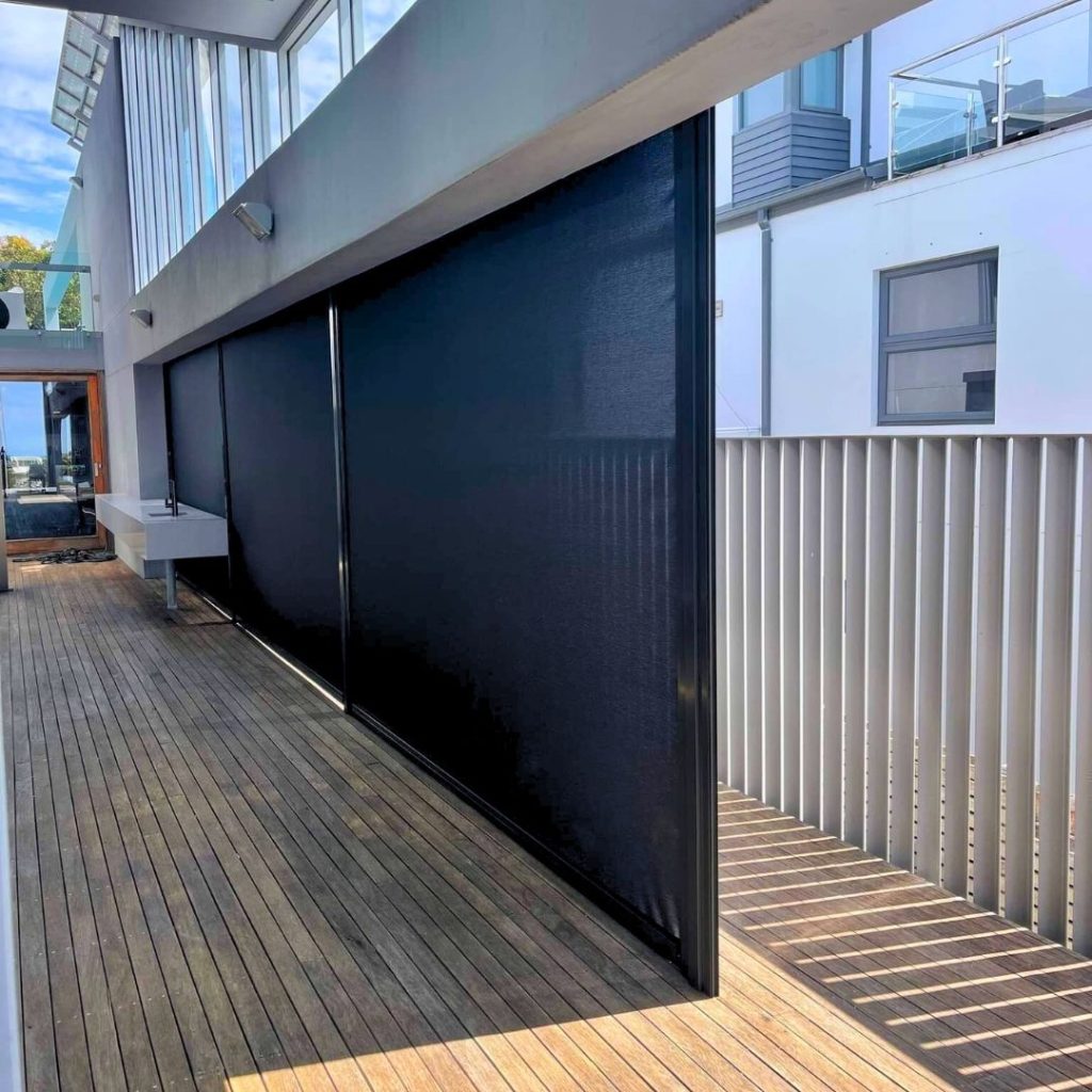 Screentex Zip Outdoor Blinds by Outdoor Blinds and Awnings O(B()