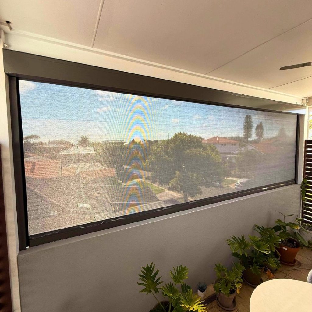 Screentex Zip Outdoor Blinds by Outdoor Blinds and Awnings O(B()