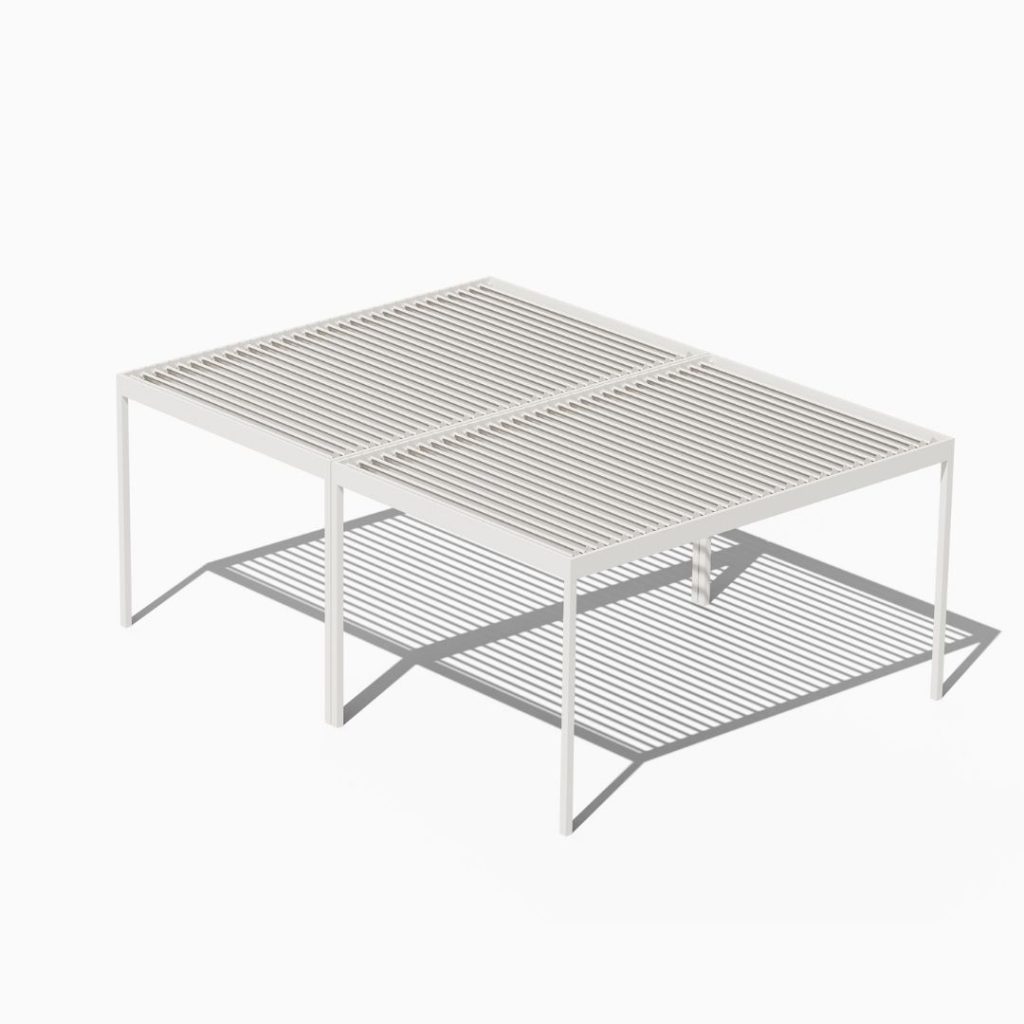 Med Twist Opening Louvre Roof Modular Design DOUBLE Unit