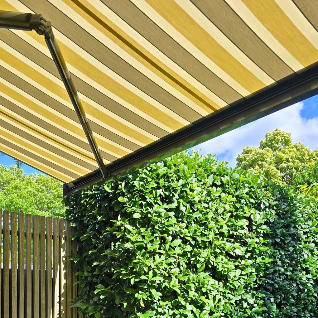 Cubebox Folding Arm Awning by Outdoor Blinds and Awnings (OBA)