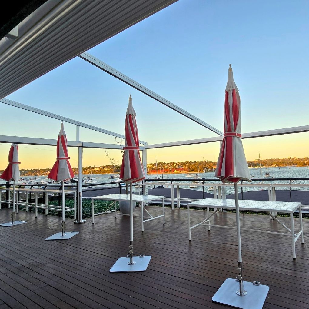 Med Evo Retractable Fabric Roof by Outdoor Blinds and Awnings (OBA)