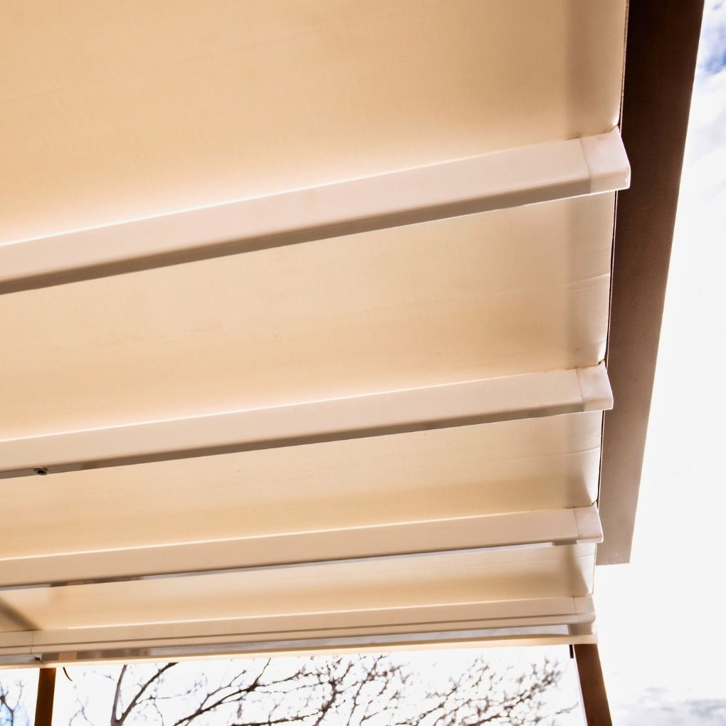 Med Evo Retractable Fabric Roof by Outdoor Blinds and Awnings (OBA)