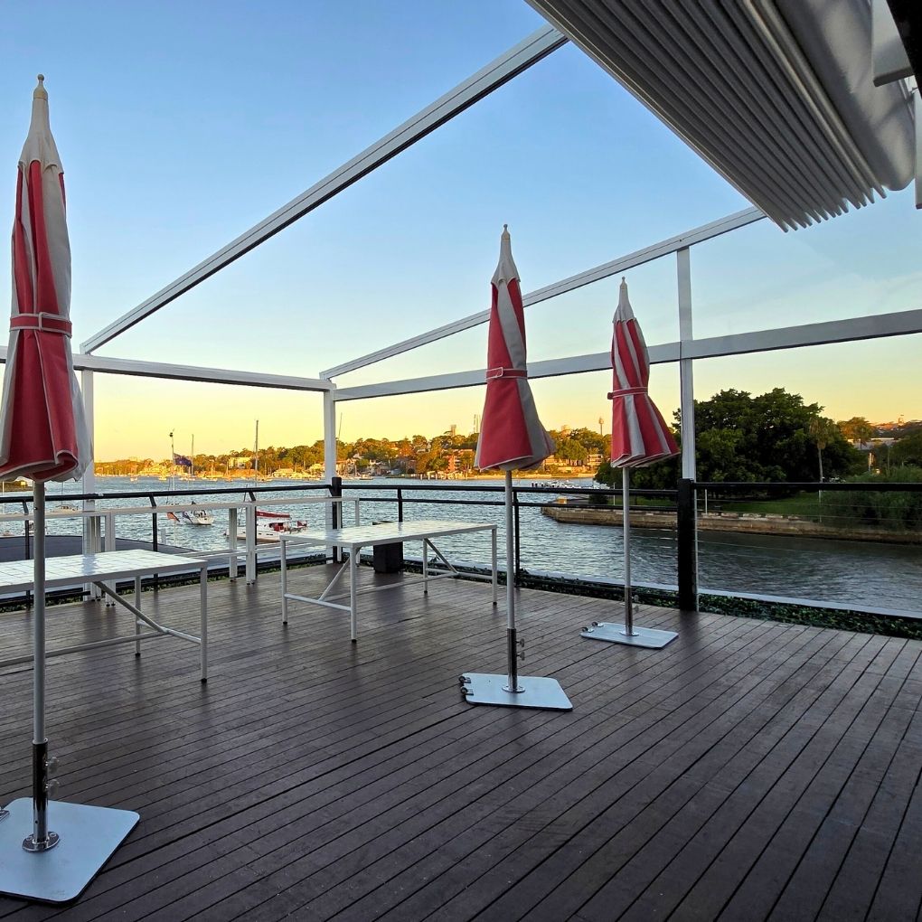 Med Evo Retractable Fabric Roof by Outdoor Blinds and Awnings (OBA)