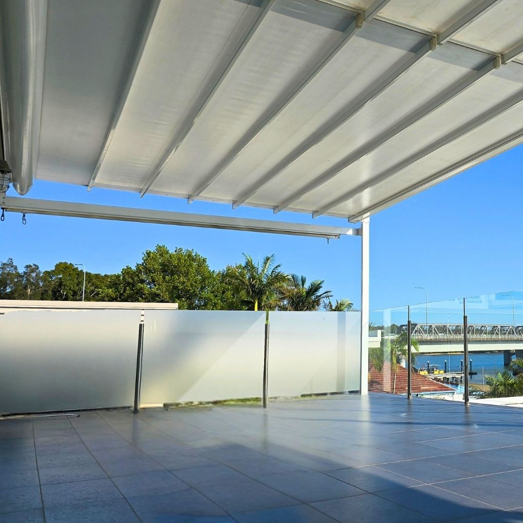 Med Evo Retractable Fabric Roof by Outdoor Blinds and Awnings (OBA)