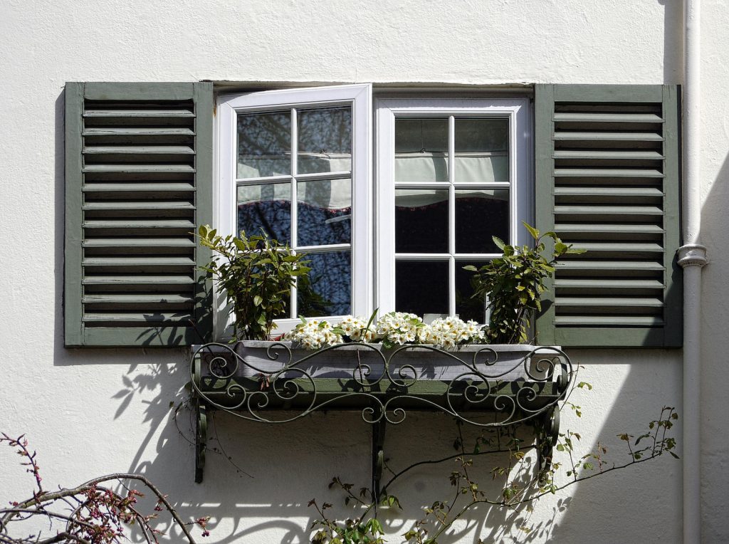 Green Exterior Shutters