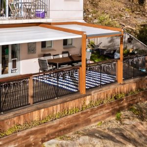 Med Evo Retractable Fabric Roof by Outdoor Blinds and Awnings (OBA)