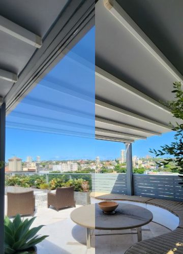 Med Evo Retractable Roof by Outdoor Blinds and Awnings O(B()