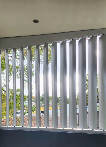 Elliptical Aluminium Louvre Screen