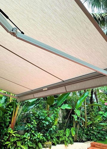 Aria Folding Arm Awning by Outdoor Blinds and Awnings (OBA)