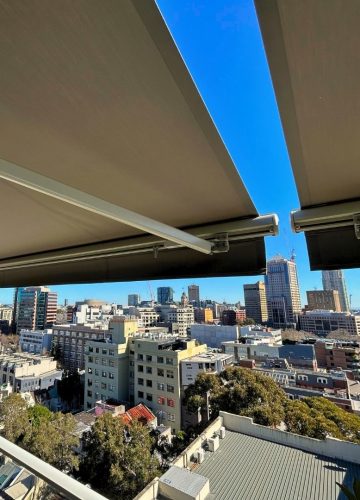 Aria Folding Arm Awning by Outdoor Blinds and Awnings (OBA)