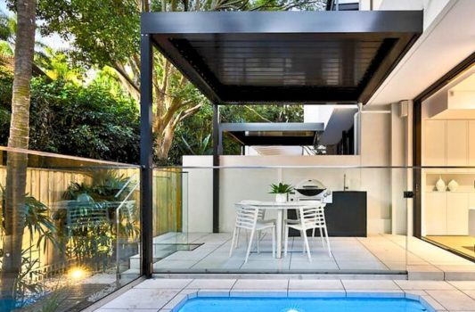 Med Twist Opening Louvre Roof By Outdoor Blinds and Awnings (OBA)