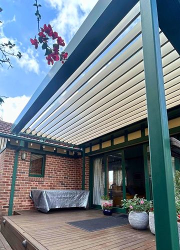 Med Twist Opening Louvre Roof By Outdoor Blinds and Awnings (OBA) 10