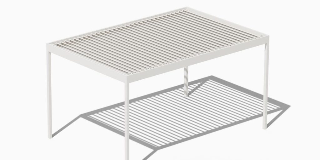 Med Twist Opening Louvre Roof Modular Design Single Unit