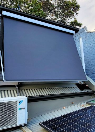 Metro Pivot Arm Awning by Outdoor Blinds and Awnings (OBA)