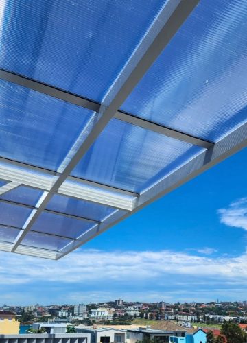 Polycarbonate Pergola Roof by Outdoor Blinds and Awnings (OBA)