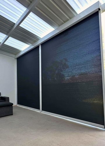 Screentex Zip Outdoor Blinds by Outdoor Blinds and Awnings O(B()