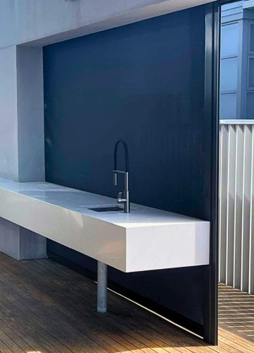 Screentex Zip Outdoor Blinds by Outdoor Blinds and Awnings O(B()