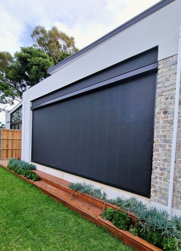 Screentex Zip Outdoor Blinds by Outdoor Blinds and Awnings O(B()