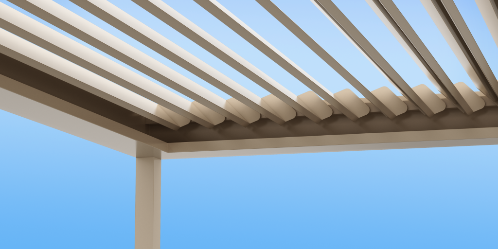 bio_OPEN Med Twist Opening Louvre Roof OPEN By Outdoor Blinds and Awnings (OBA)